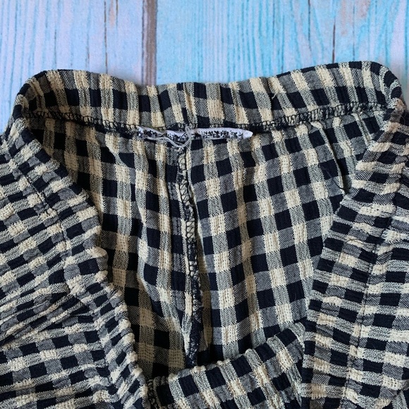 Casual Black and cream Gingham Pants - Picture 7 of 8